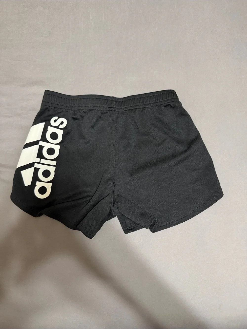 💥 KIDS girls adidas Black Shorts with White Logo